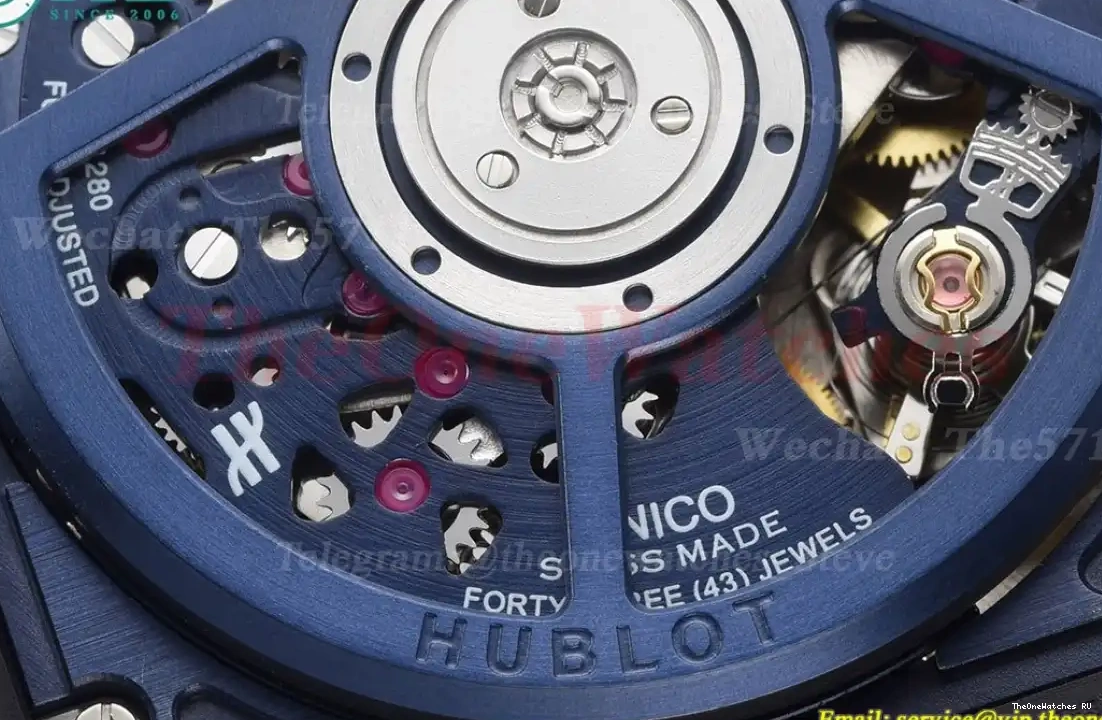 Blue Square RU HUB1280A Skeleton SS Unico Dial BBF Cer 42mm Bang 0330